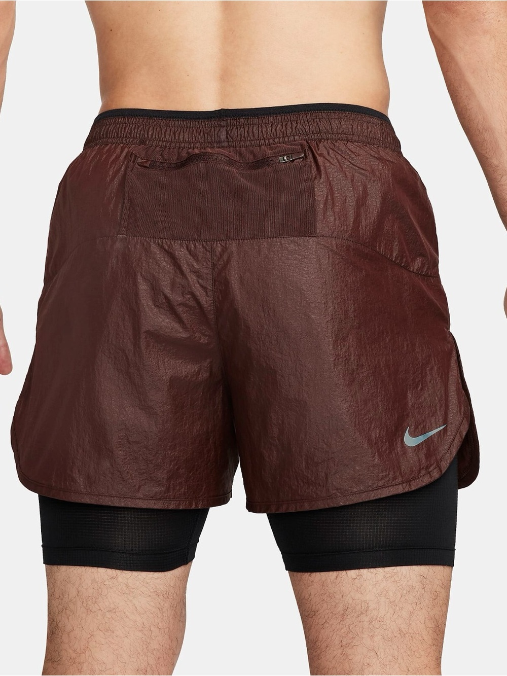Nike Men’s Maroon Athletic Shorts with Black Liner